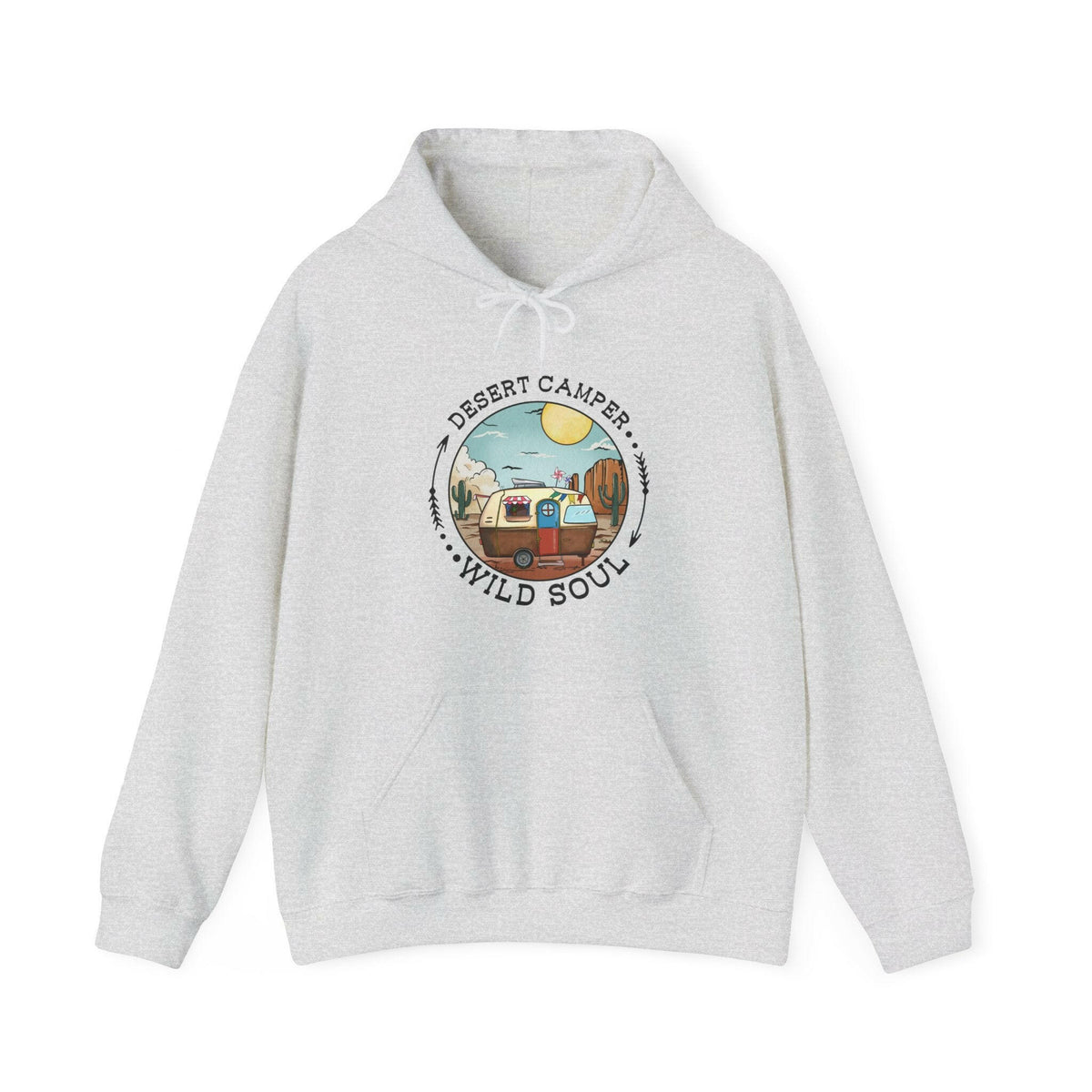 Desert Camper Unisex Hooded Sweatshirt.