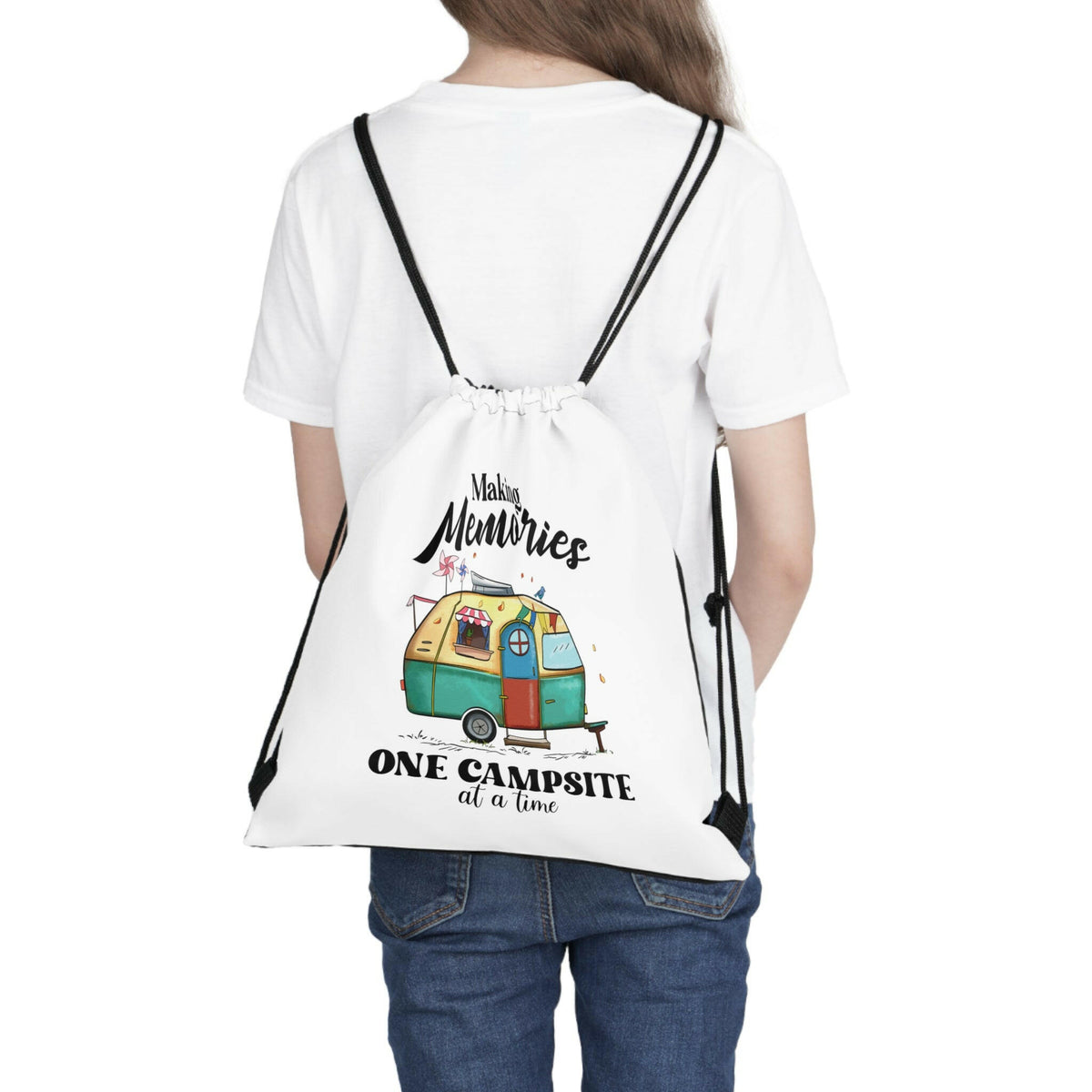 Making Memories Outdoor Drawstring Bag.