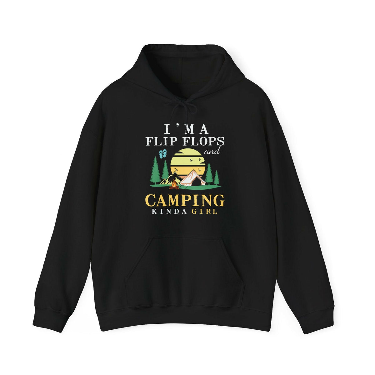 Camping Kinda Girl Unisex Heavy Blend™ Hooded Sweatshirt.