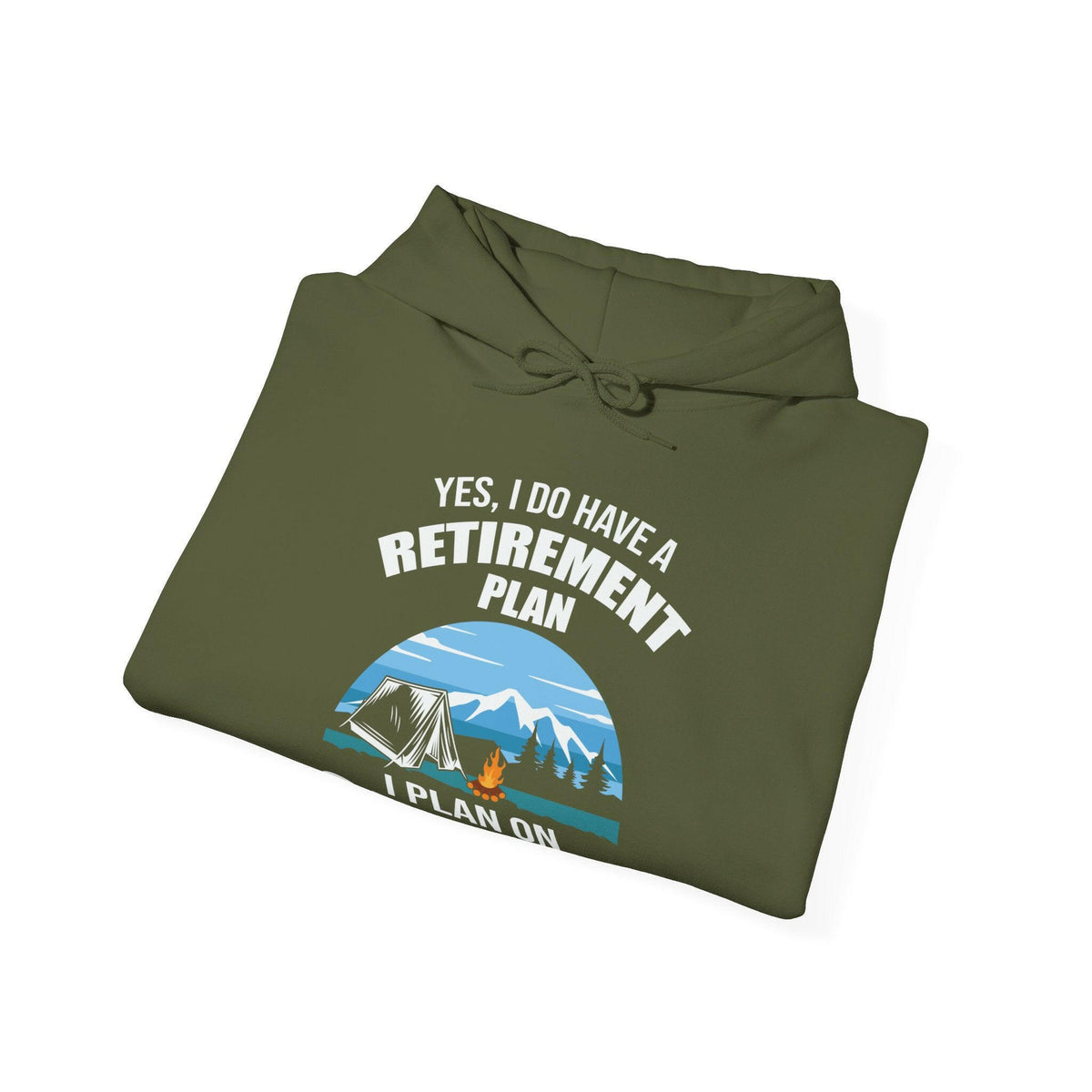 Retirement Plan Unisex Heavy Blend™ Hooded Sweatshirt.