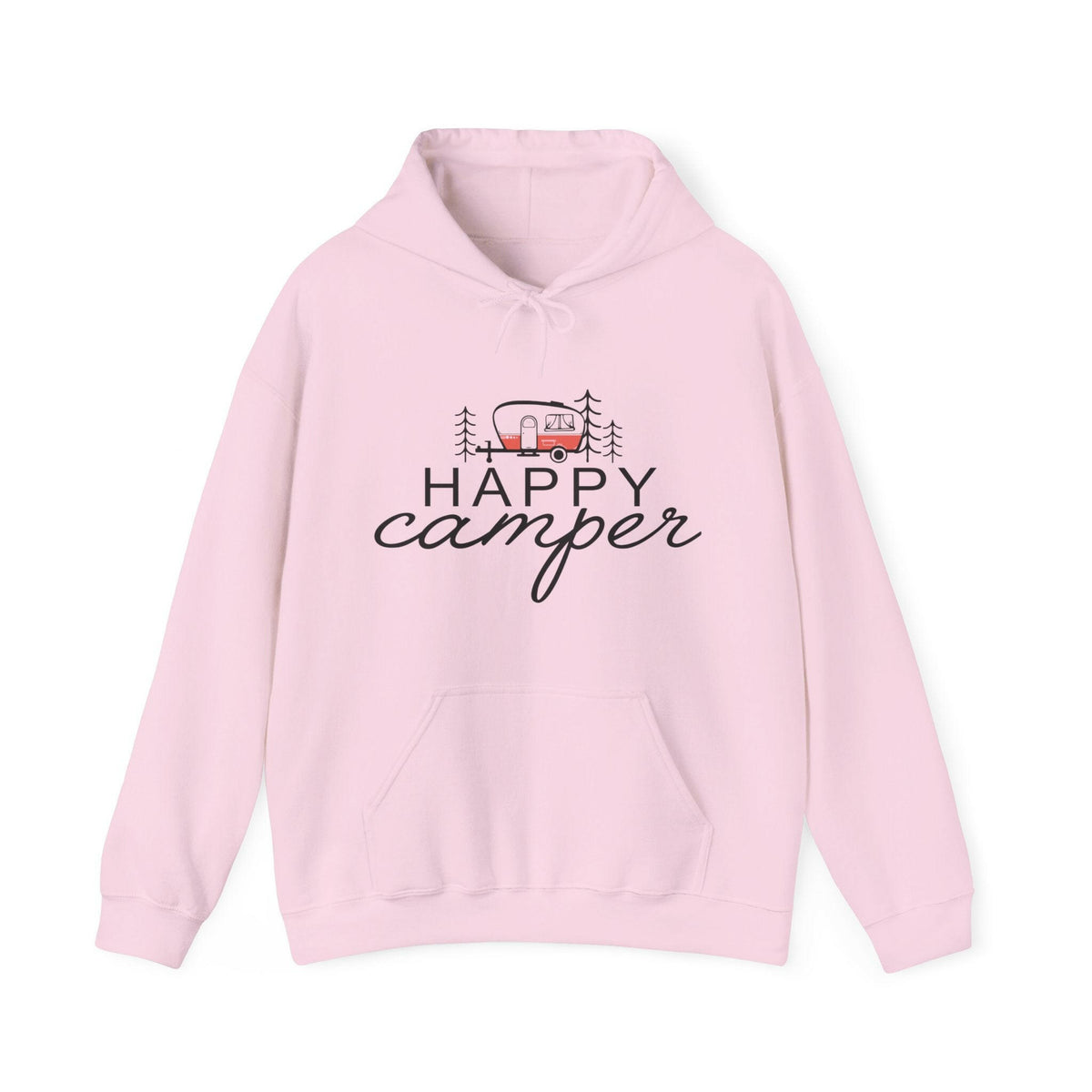 Happy Camper Unisex Hooded Sweatshirt.