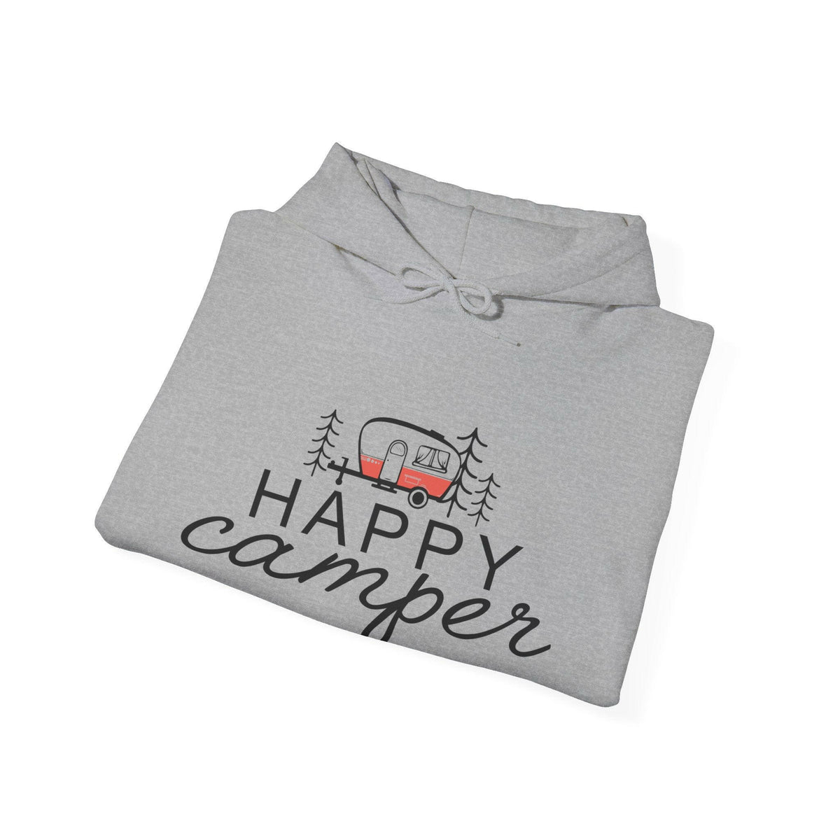 Happy Camper Unisex Hooded Sweatshirt.