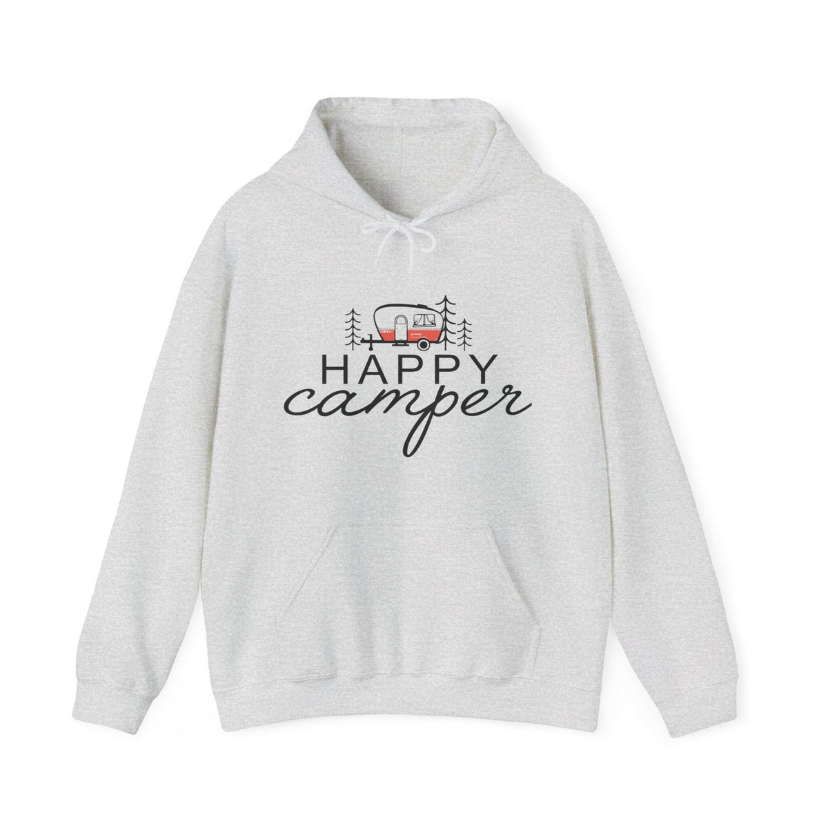 Happy Camper Unisex Hooded Sweatshirt.