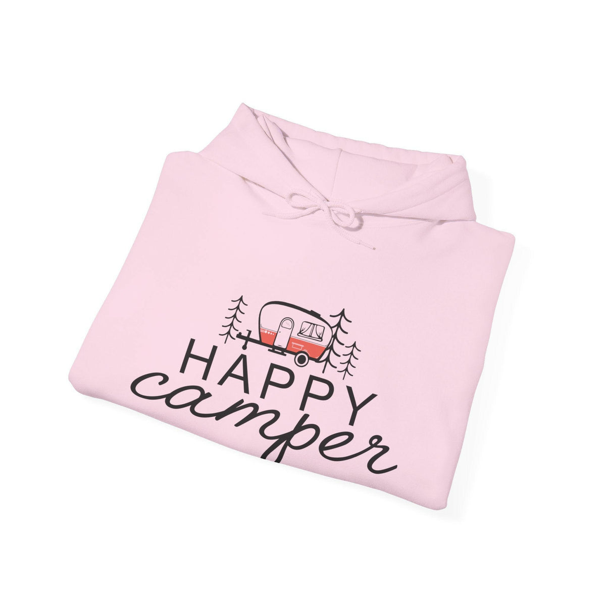 Happy Camper Unisex Hooded Sweatshirt.